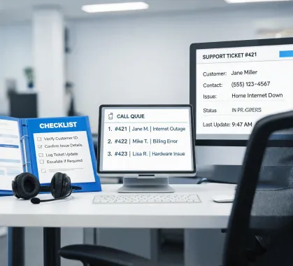 Operator training desk