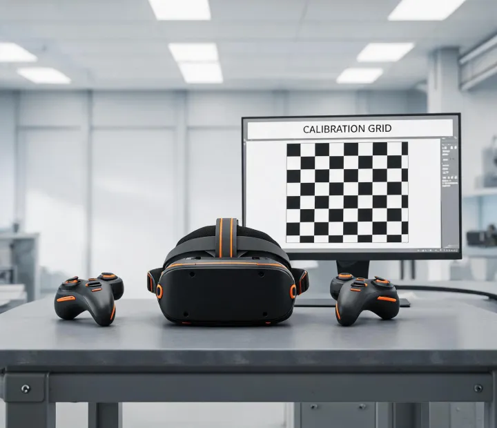 VR headset engineering bench