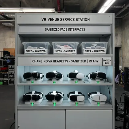 VR arena service cabinet